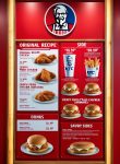 KFC menu